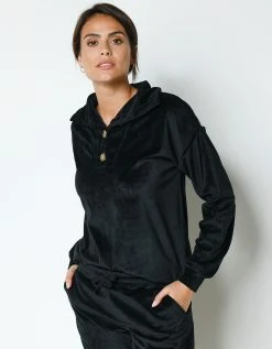 Blancheporte Pyjama Velours Stretch Manches Longues Col Boutonné 2 Blancheporte Pyjama Velours Stretch Manches Longues Col Boutonné -Blancheport en ligne 703933 C01 zoomx vue3