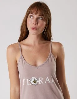 Blancheporte Nuisette Coton Fines Bretelles Imprimée "floral" -Blancheport en ligne 703956 C01 zoomx vue3