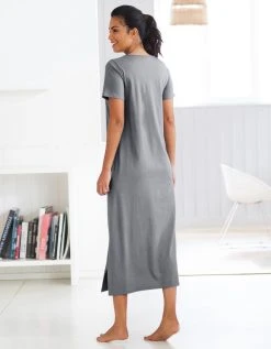 Blancheporte Chemise De Nuit Longue Imprimé Chat - Lot De 2 -Blancheport en ligne 703965 C03 zoomx vue3