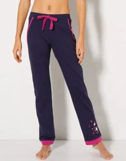 Blancheporte Pantalon Uni + étoiles - Jersey Coton