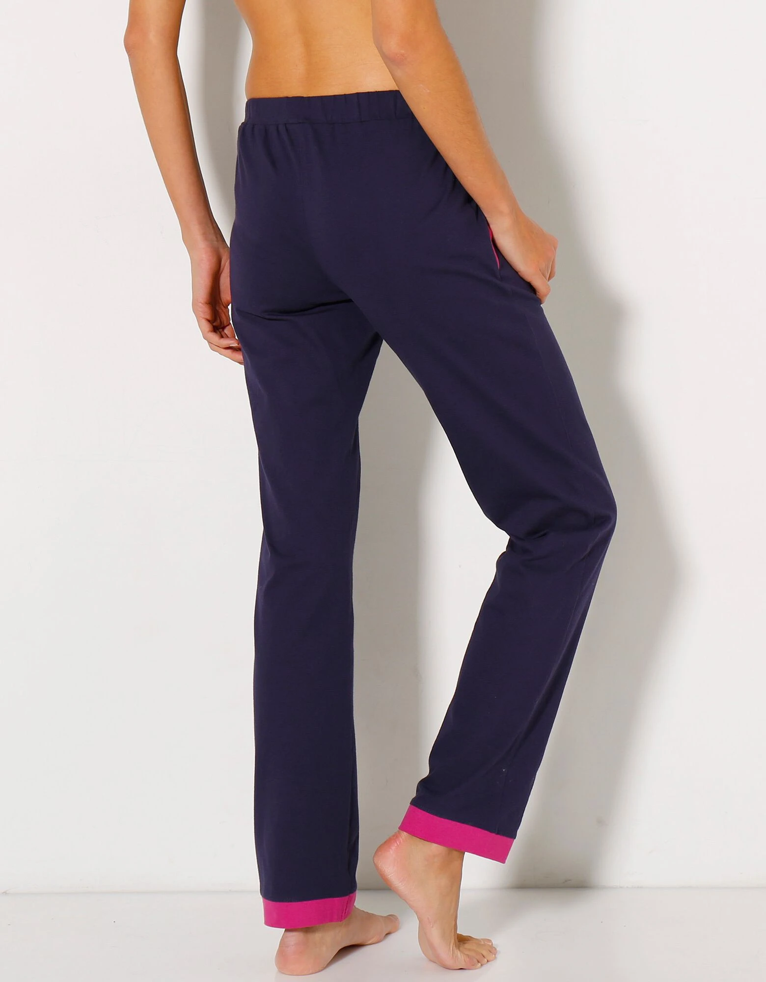 Pantalon uni + étoiles - jersey coton Blancheporte Pantalon Uni + étoiles - Jersey Coton -Blancheport en ligne