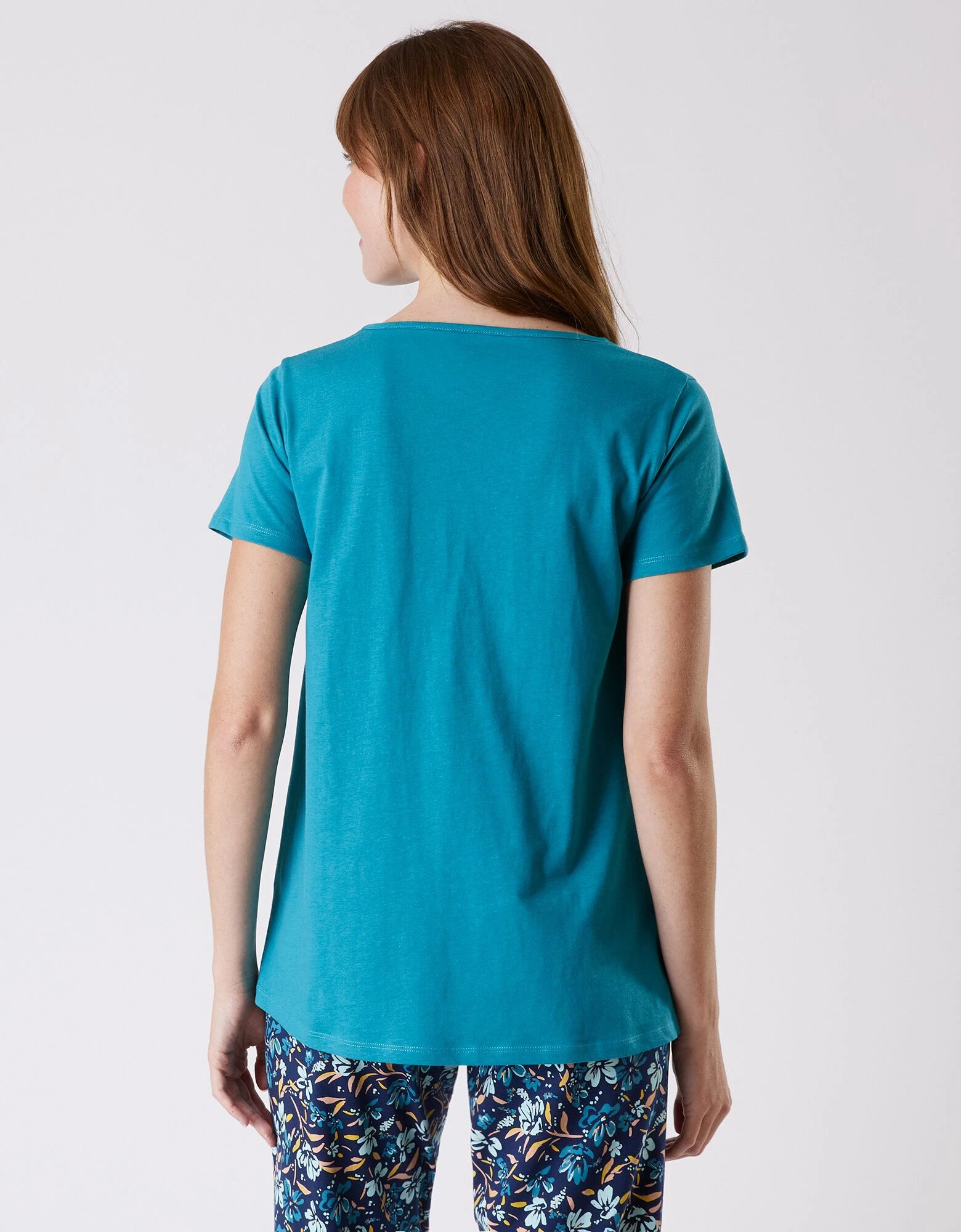 Tee-shirt pyjama manches courtes imprimé "jardin secret" Blancheporte Tee-shirt Pyjama Manches Courtes Imprimé "jardin Secret" -Blancheport en ligne