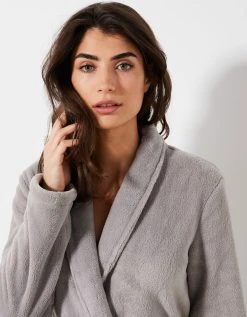 Blancheporte Peignoir Polaire Toucher Peluche Manches Longues, Longueur 115 Cm -Blancheport en ligne 704398 C03 zoomx vue5