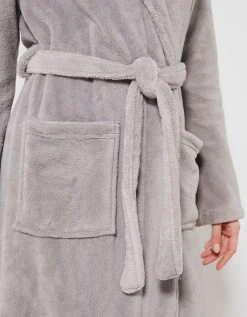 Blancheporte Peignoir Polaire Toucher Peluche Manches Longues, Longueur 115 Cm -Blancheport en ligne 704398 C03 zoomx vue7