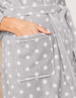 Blancheporte Peignoir Polaire Toucher Peluche Manches Longues, Longueur 115 Cm -Blancheport en ligne 704398 C05 zoomx vue4