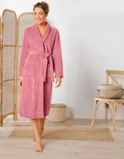 Blancheporte Peignoir Polaire Toucher Peluche Manches Longues, Longueur 115 Cm -Blancheport en ligne 704398 C09 zoomx vue3