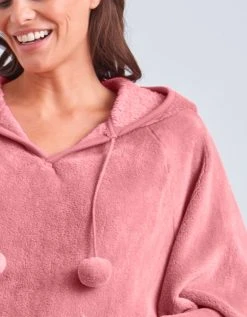 Blancheporte Poncho Polaire Toucher Peluche à Capuche 4 Blancheporte Poncho Polaire Toucher Peluche à Capuche -Blancheport en ligne 704428 C12 zoom detailRFP