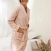 Blancheporte Peignoir Court Texturé En Polaire Peluche