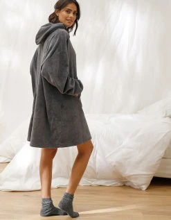 Blancheporte Sweat Oversize* Unisexe Polaire Peluche Anthracite 5 Blancheporte Sweat Oversize* Unisexe Polaire Peluche Anthracite -Blancheport en ligne 704506 C01 zoomx vue6