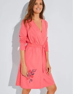 Blancheporte Peignoir Coton Imprimé Placé "bouquet -Blancheport en ligne 704509 C01 zoomx vue4