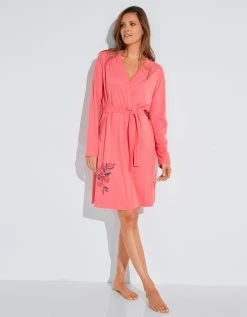 Blancheporte Peignoir Coton Imprimé Placé "bouquet -Blancheport en ligne 704509 C01 zoomx vue6