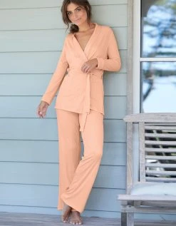 Blancheporte Peignoir Court Maille Viscose Côtelée 3 Blancheporte Peignoir Court Maille Viscose Côtelée -Blancheport en ligne 704510 C01 zoomx vue4