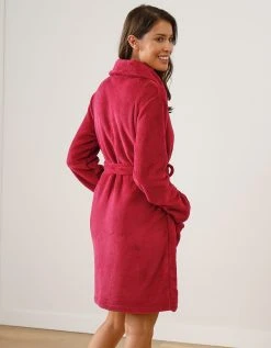 Blancheporte Peignoir Manches Longues Polaire Uni Toucher Peluche Longueur 92 Cm -Blancheport en ligne 704511 C05 zoomx vue5