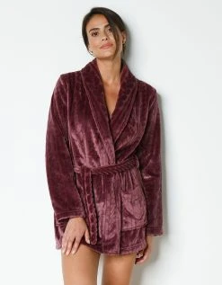 Blancheporte Peignoir Court En Polaire Peluche Texturé Avec Torsades 2 Blancheporte Peignoir Court En Polaire Peluche Texturé Avec Torsades -Blancheport en ligne 704526 C01 zoomx vue3