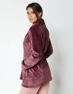 Blancheporte Peignoir Court En Polaire Peluche Texturé Avec Torsades 5 Blancheporte Peignoir Court En Polaire Peluche Texturé Avec Torsades -Blancheport en ligne 704526 C01 zoomx vue6