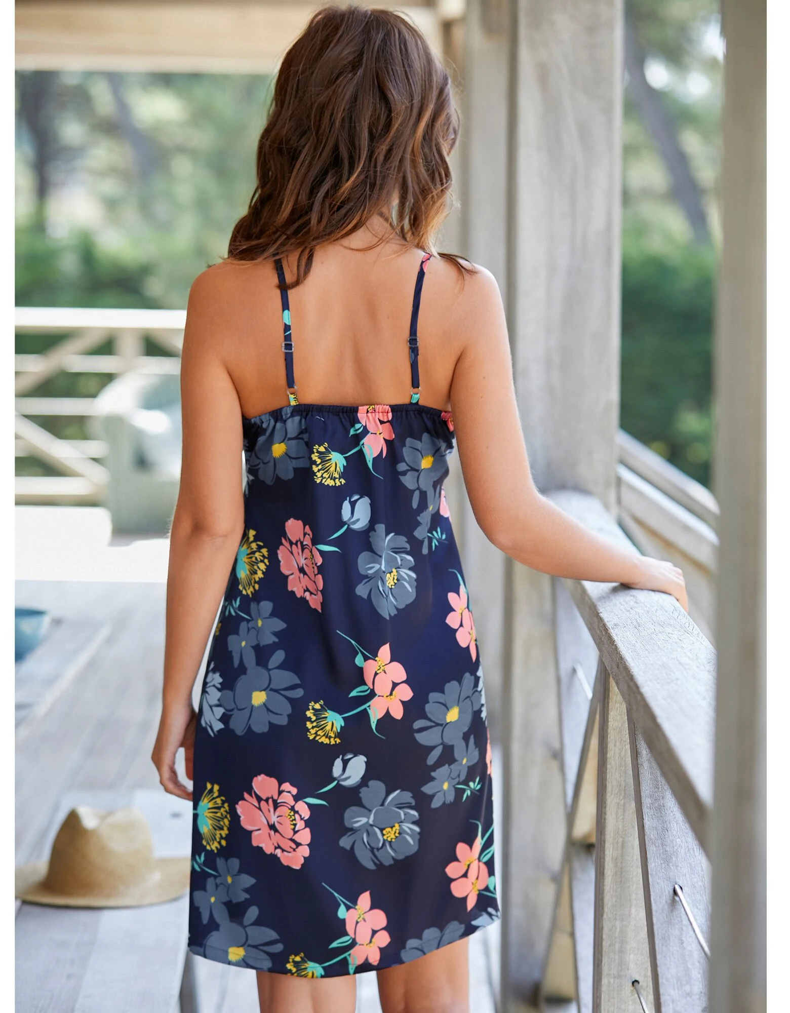 Nuisette satin imprimé floral Blancheporte Nuisette Satin Imprimé Floral -Blancheport en ligne