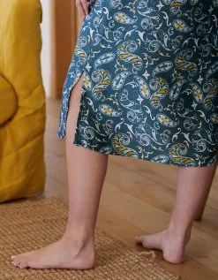 Blancheporte Nuisette Longue Satin Imprimé -Blancheport en ligne 706174 C01 zoomx vue4