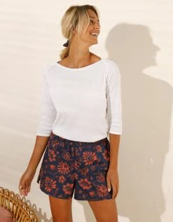 Blancheporte Caleçon Imprimé + Chouchou élastiqué Assorti - Collection Upcycling -Blancheport en ligne 706199 C01 zoomx vue7